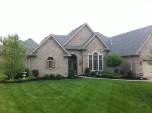 Local Lawn Care & Landscaping by A Kut Above in Beavercreek, Ohio is a stunning example of how mowing stripes give your home a professional touch.